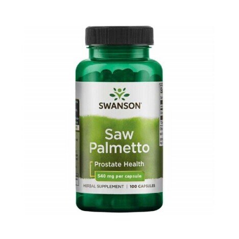 Saw Palmetto 540mg 100 Capsule, Swanson, Prostata tratament